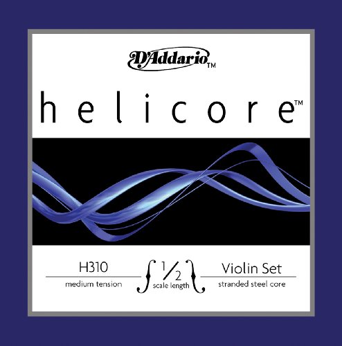 D'Addario H310 1/2M Helicore Silk & Steel violin Strings, Medium
